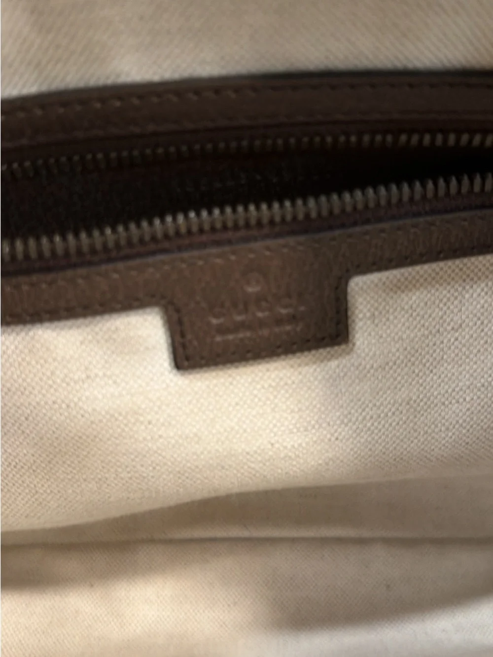 Gucci GG Supreme Monogram Web Small Ophidia Half Moon Hobo Brown